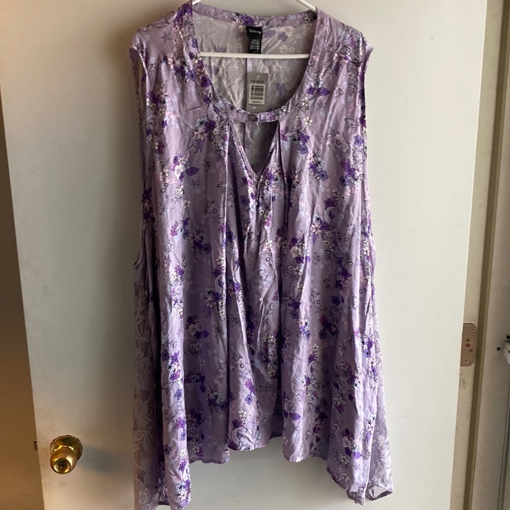 Disney/Torrid Little Mermaid print tank plus size 6 (Torrid)